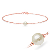 Cotton Pearl Silver Bracelets BRS-518-CTP26-RO-GP